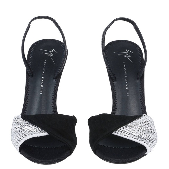 Authentic Giuseppe Zanotti women’s Swarovski crystal sling back heels sandals - Picture 2 of 7